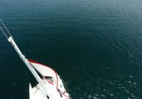 haut du mât sur multicoque yacht